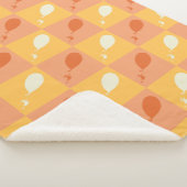 Couverture Sherpa Oh, les endroits où tu iras | Motif orange (3/4)