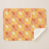 Couverture Sherpa Oh, les endroits où tu iras | Motif orange (Devant (Horizontal))