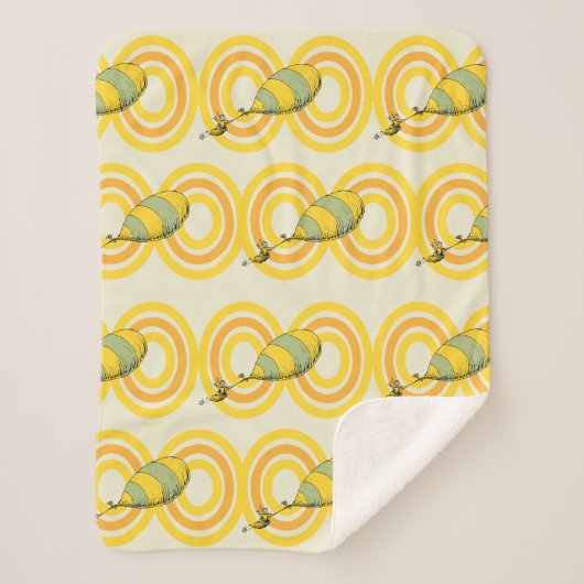 Couverture Sherpa Oh, les endroits où tu iras | Motif orange (Devant)