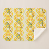 Couverture Sherpa Oh, les endroits où tu iras | Motif orange (Devant (Horizontal))