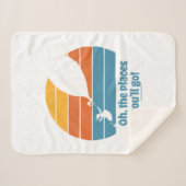 Couverture Sherpa Oh, Les Endroits Où Tu Vas Aller ! Sunset rétro (Devant (Horizontal))