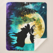 Couverture Sherpa Oie dans la forêt Pleine lune (Devant)