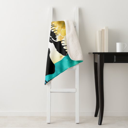 Couverture Sherpa Oie dans la forêt Pleine lune (En situation)