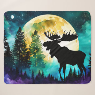 Couverture Sherpa Oie dans la forêt Pleine lune