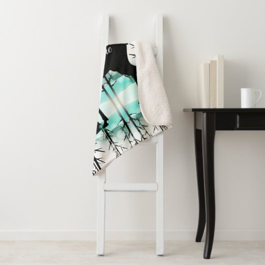 Couverture Sherpa Oie de Sherpa Blanket-Yellowstone (En situation)