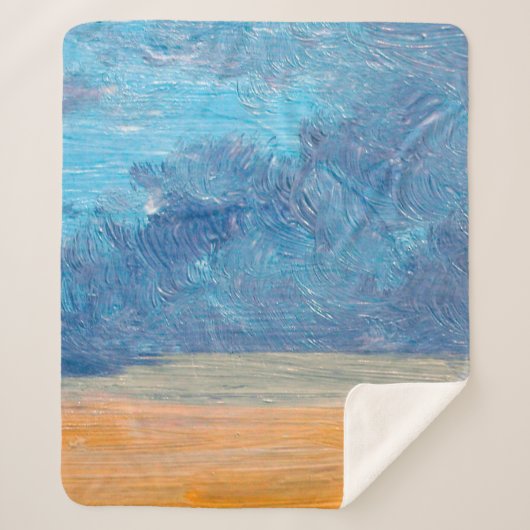 Couverture Sherpa Oil paintings landscape. Fine art. abstract,art,ba (Devant)