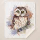 Couverture Sherpa Oiseau d'aquarelle Art de la faune (Devant)