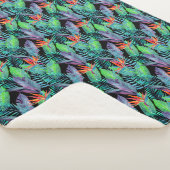 Couverture Sherpa Oiseau d'aquarelle du paradis (3/4)