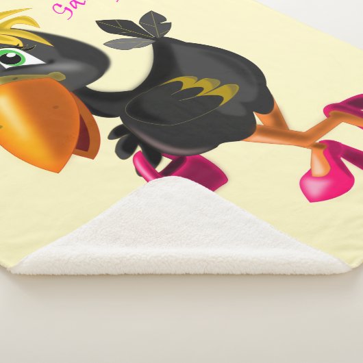 Couverture Sherpa Oiseau de mode (3/4)