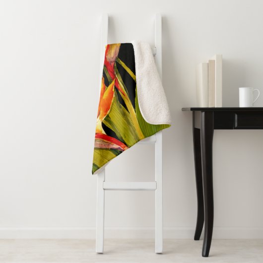 Couverture Sherpa Oiseau du Paradis (En situation)