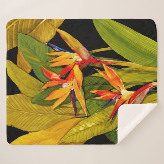 Couverture Sherpa Oiseau du Paradis (Devant (Horizontal))