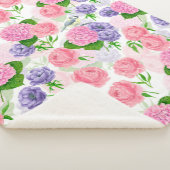 Couverture Sherpa Oiseau et fleurs (3/4)