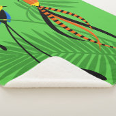 Couverture Sherpa Oiseaux colorés et lumineux du paradis (3/4)