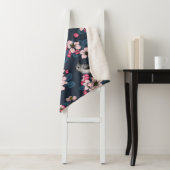 Couverture Sherpa Oiseaux et fleurs (En situation)