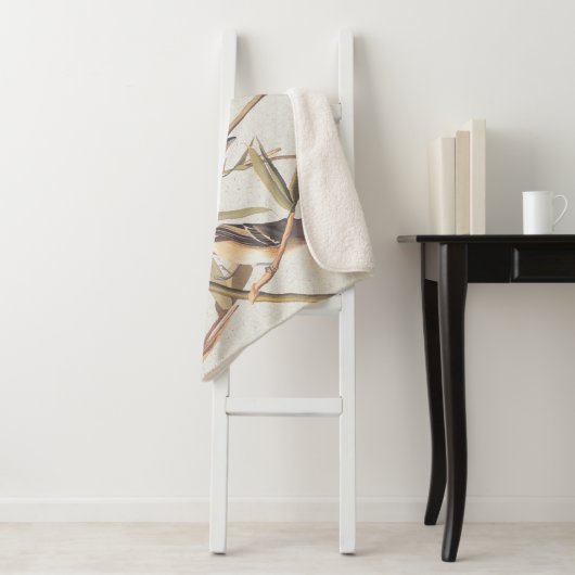 Couverture Sherpa Oiseaux volants Vireo solitaire d'Audubon sur la c (En situation)