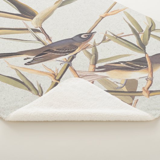 Couverture Sherpa Oiseaux volants Vireo solitaire d'Audubon sur la c (3/4)