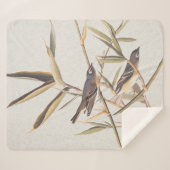 Couverture Sherpa Oiseaux volants Vireo solitaire d'Audubon sur la c (Devant (Horizontal))