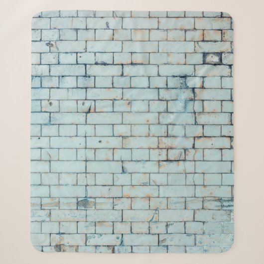 Couverture Sherpa Old dirty white brick wall backgroundabstract, age (Devant)