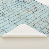 Couverture Sherpa Old dirty white brick wall backgroundabstract, age (3/4)