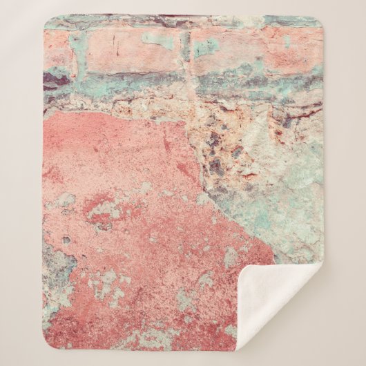 Couverture Sherpa Old textured concrete wall with natural defects. S (Devant)