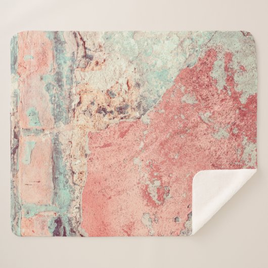 Couverture Sherpa Old textured concrete wall with natural defects. S (Devant (Horizontal))