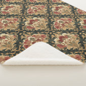 Couverture Sherpa Old Victorian Damask Pattern (3/4)