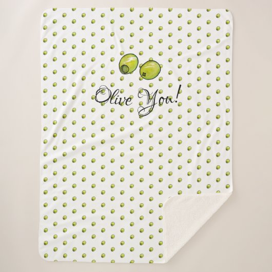 Couverture Sherpa Olive (Devant)