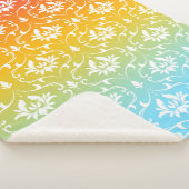 Couverture Sherpa Ombre avec Damas (3/4)