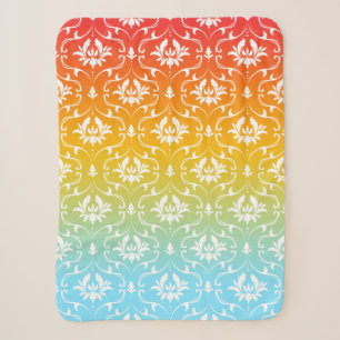 Couverture Sherpa Ombre avec Damas