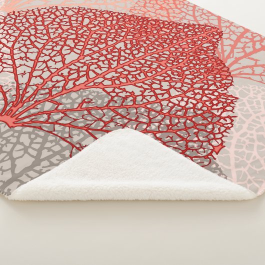 Couverture Sherpa Ombre corail (3/4)