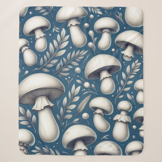 Couverture Sherpa Ombre de champignons (Devant)