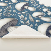 Couverture Sherpa Ombre de champignons (3/4)