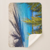 Couverture Sherpa Ombres sur la plage (Devant)