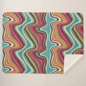 Couverture Sherpa ondes rétro MANA (Devant (Horizontal))