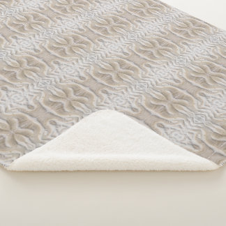 Couverture Sherpa Ondulations sur un motif de plage de sable