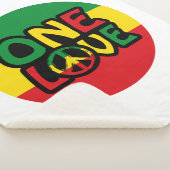 Couverture Sherpa One Love, Reggae design avec des couleurs reggae (3/4)