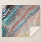 Couverture Sherpa onyx marbre texture arrière - plan de pierres natu (Devant (Horizontal))