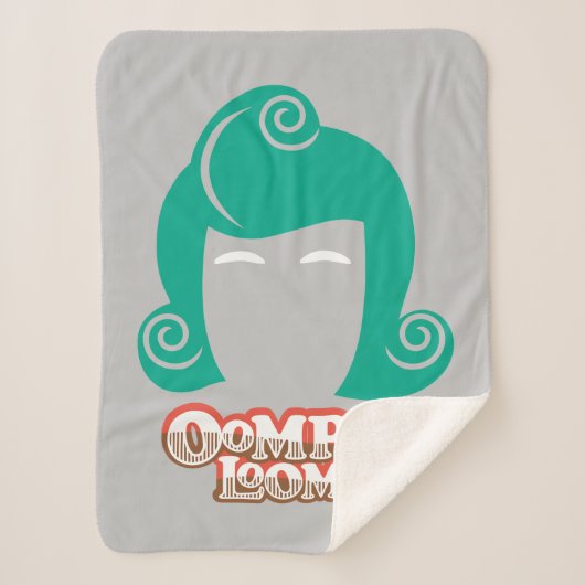 Couverture Sherpa Oompa Loompa Graphique de cheveux (Devant)