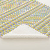 Couverture Sherpa Or et argent (Checkers et Stripes) (3/4)