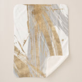 Couverture Sherpa Or et gris (Devant)