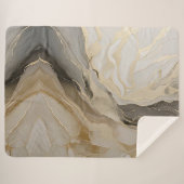 Couverture Sherpa Or et ivoire vibrants (Devant (Horizontal))