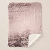 Couverture Sherpa Or rose Design métallique de luxe (Devant)