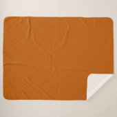 Couverture Sherpa Orange brulé (Devant (Horizontal))