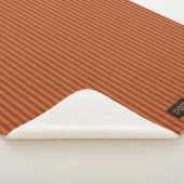 Couverture Sherpa Orange chaud - Frappe automnale avec vos initiales (3/4)