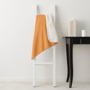 Couverture Sherpa Orange doré