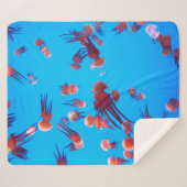 COUVERTURE SHERPA ORANGE JELLY FISH (Devant (Horizontal))