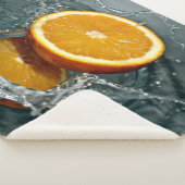 Couverture Sherpa orange juteuse positive pour l'humeur vitaminée (3/4)