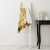 Couverture Sherpa Orange Tabby (En situation)