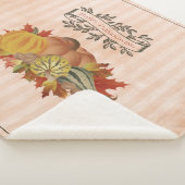 Couverture Sherpa Orange Thanksgiving Citrouilles et Squash (3/4)