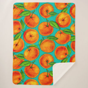 Couverture Sherpa Oranges